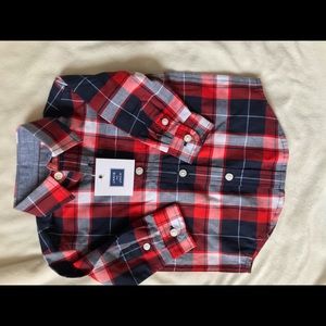 NWT Janie and jack button down shirt 3-6 month